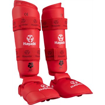 Protège-tibia et cou-de-pied pour karaté « WKF »