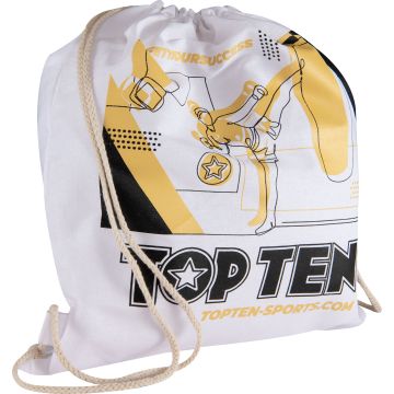 Drawstring bag “TOP TEN” - white