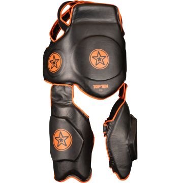 Kicking shield “Bodyguard Xtra” - black-orange, body protection set