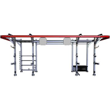 Box-Station „Steel Factory“ 7,3 Meter - Heavy bag track and storage system