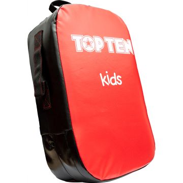 Bouclier de frappe « Kids » - rouge-noir, droit
