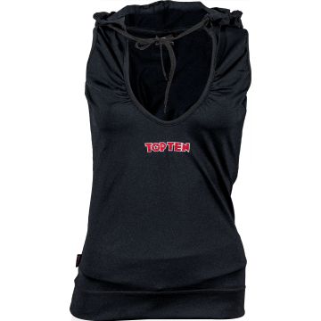 Top Ten Ärmelloser Hoodie für Frauen mit tiefem Ausschnitt
