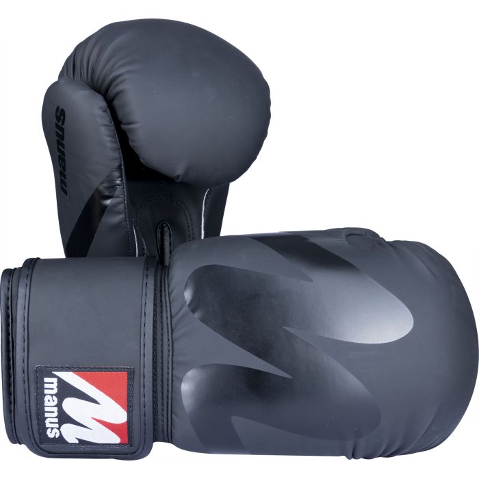 Training heroes: Manus boxing gloves “Wave Black'n'Black