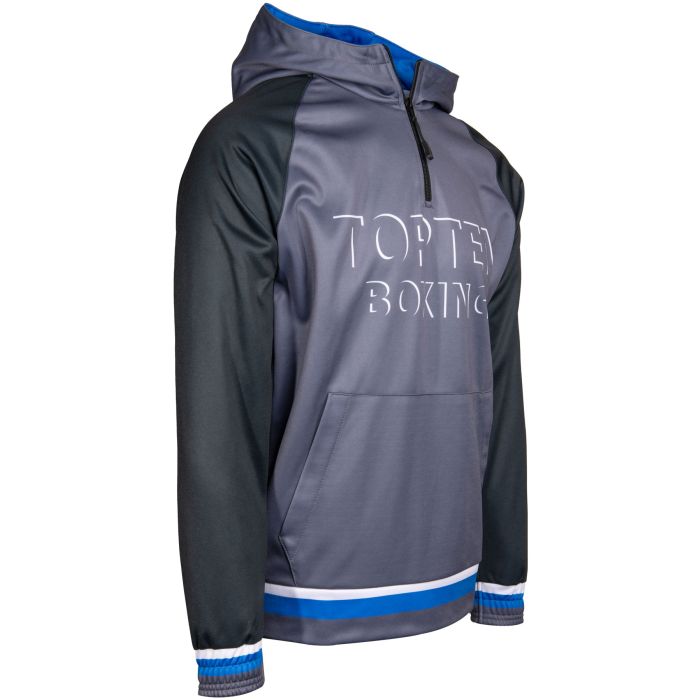 Dark TOP TEN “Boxing Shadow” hoodie in TOP TEN sports design