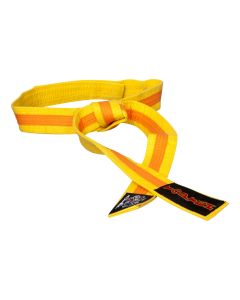 Karate belt “KAMPFKATZEN” two-tone