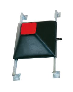 Wall kicking shield - black, height adjustable, 60 cm x 60 cm x 20 cm