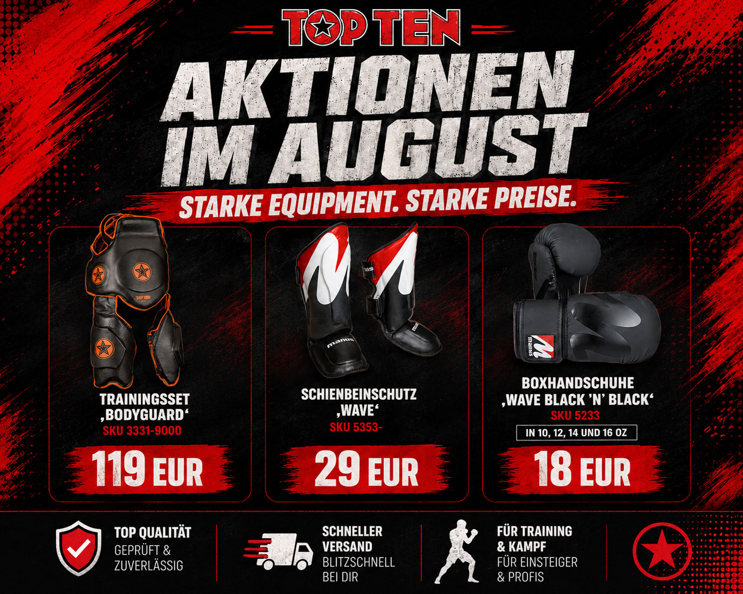 TOP TEN Aktionen im August